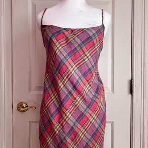 J Crew Pink Plaid Sundress